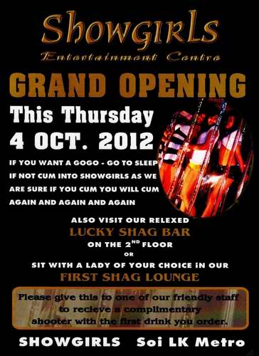 Showgirls flyer