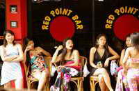 Red Point frontage with girls