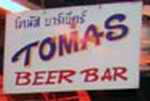 Tomas Beer Bar sign